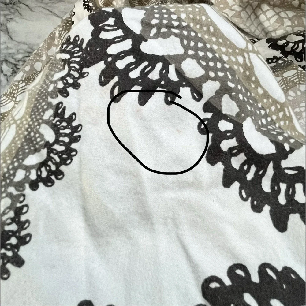 Ikea Lyckoax Duvet Cover Queen Cream Cream Beige Black Mandalas Medallions
